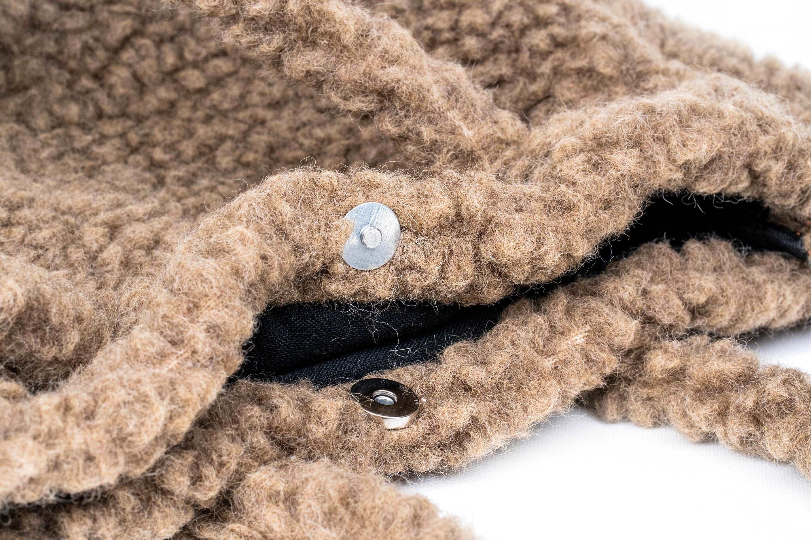 Woollyes Handmade Sherpa Woolen Bag - Brown
