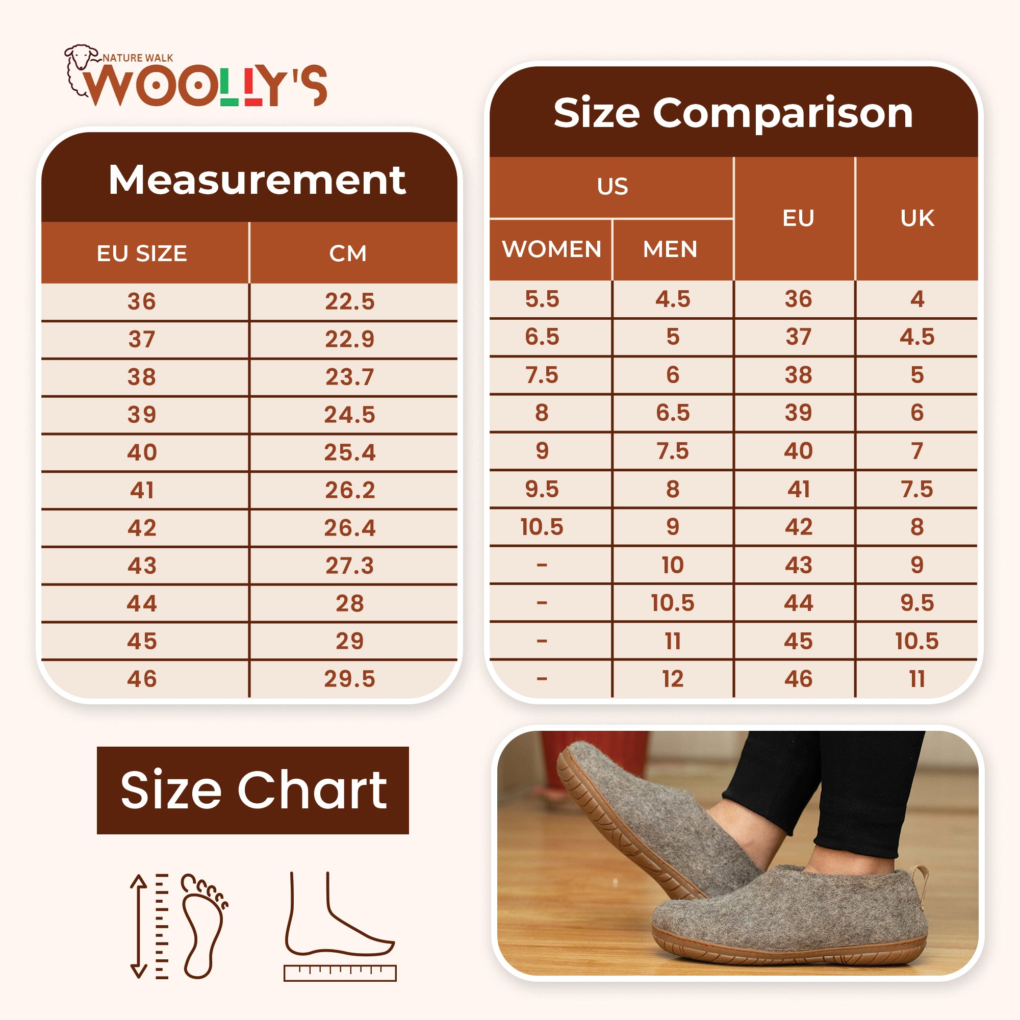 Outdoor Shoes With Rubber Sole - Natural Brown