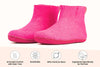 Indoor Boots With Leather Sole - Fuchsia - Woollyes