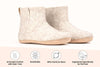 Indoor Boots With Leather Sole - Light Brown - Woollyes