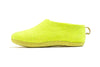 Indoor Shoes With Leather Sole - Lime Green - Woollyes