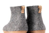 Outdoor Low Boots With Rubber Sole - Charcoal - Woollyes