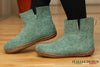 Outdoor Low Boots With Rubber Sole - Jungle Green - Woollyes