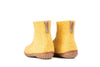 Outdoor Low Boots With Rubber Sole - Mustard - Woollyes