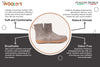 Outdoor Low Boots With Rubber Sole - Natural Brown - Woollyes