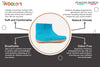 Outdoor Low Boots With Rubber Sole - Turquoise - Woollyes