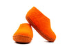 Zapatos de interior hechos a mano para niños Woollyes - naranja