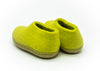 Woollyes  Indoor handmade Shoes in lime green for kids