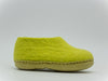 Woollyes  Indoor handmade Shoes in lime green for kids